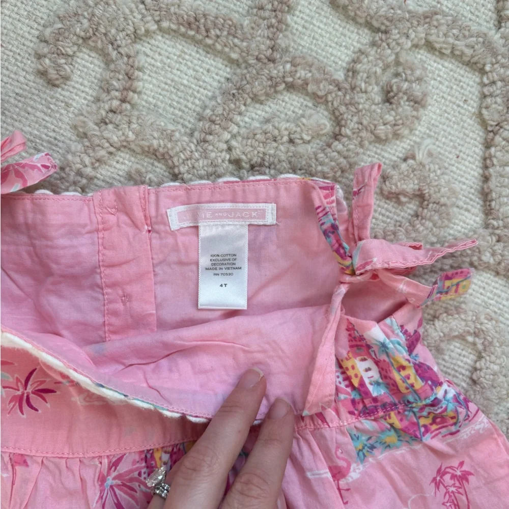 Janie and Jack Pink Tropical Dress - Picture 3 of 3